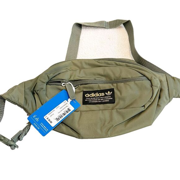 Adidas Unisex Olive Bags Originals Major Green National Waist Pack Zipper NWT - Picture 1 of 11